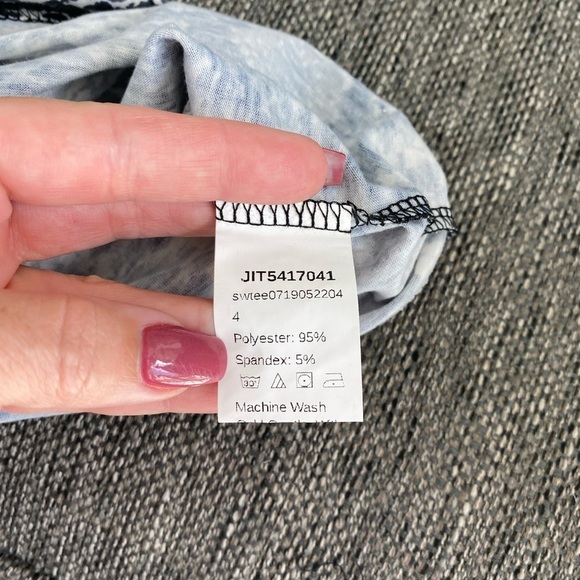 Black and white animal print crop top one shoulder medium and large NWT - Picture 8 of 12